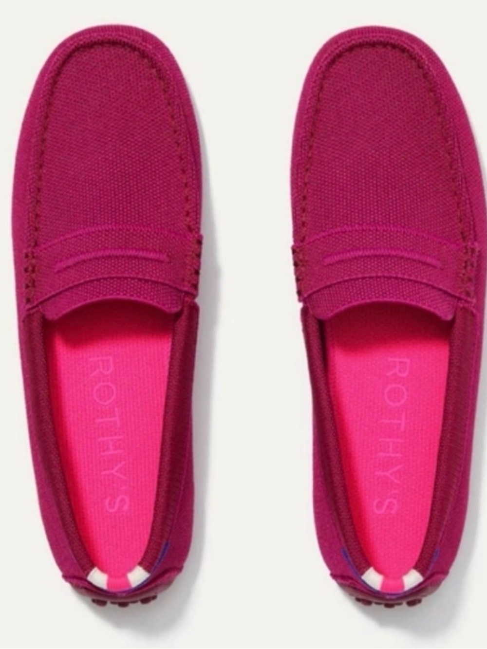 Rothy’s Raspberry Daily Driver Loafers, Size 8.5